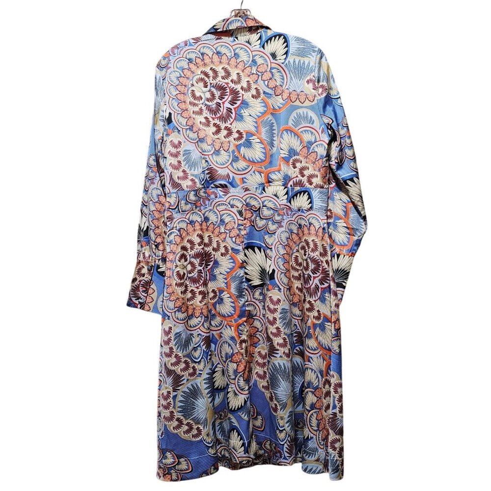 Belle XL Women's Floral Long Sleeve A-Line Dress - Picture 3 of 10